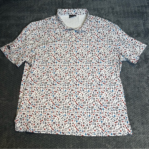Sunday Swagger Other - Men’s Sunday Swagger Polo Shirt size 4XL 4th of July USA Golf